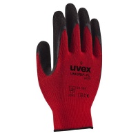 Uvex Unigrip Safety Gloves - Black / Red - S Photo
