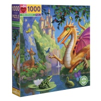 eeBoo Square Family Puzzle - Kind Dragon: 1000 Pieces Photo