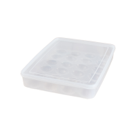 Egg Container for Fridge with Lid - Transparent Photo
