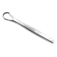 The Great Living Co Ayurveda Surgical Grade Stainless Steel Tongue Cleaner/Scraper Spoon Shape Photo