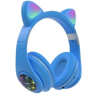 M2 Cat Ear Headphones - Blue Photo