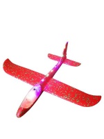 Umlozi Glider Throw Foam Airplane Large Throwing Foam Plane with Lights - Pink Photo