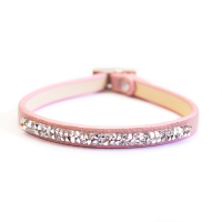 jangi Ladies Pale Pink Leather and Gem incrusted Bracelet Photo
