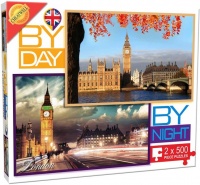 Cheatwell London by Day and by Night 2 x 500 Jigsaw Puzzles Photo