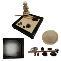 Edlini - Petit Desktop Zen Garden Kit - Black Photo