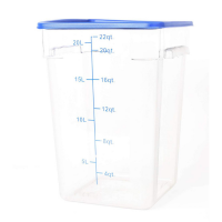 Cater Care Storage Clear Container 22 QT- Square 280 x 280 x 400 mm Photo