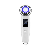 RF LED Photon Light Therapy Vibration Heated Facial Massager White Photo