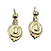 9ct Gold Nkitsing Earrings - Oval Drop Photo