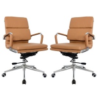 The Office Chair Corp TOCC Classic PU Cushion Medium Back - Set of 2 Per Box Photo