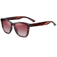 G&Q Retro Polarized Sunglasses - Brown Mahogany / Brown Photo