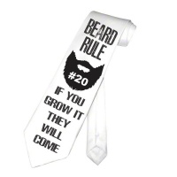 PepperSt Men's Collection - Designer Neck Tie - Beard Rule #20 Photo