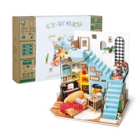 Robotime DIY Miniature House - Joy's Peninsula Living Room Photo