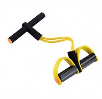 Sit-up Pedal Resistance Bands For Workout Tummy Training-Yellow Photo