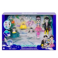 Enchantimals Darling Ice Dancers Skate and Spin Glider with Patterson Penguin Small Doll Photo