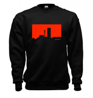 Jozi Streets Skyline Sweater Black – Neon Red Photo