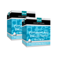 Dilmah - Exceptional Peppermint & English Toffee - 40 Tagged Tea Bags Photo