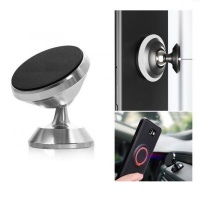 LPS Universal Magnetic Mount Suction Car Phone Holder For Phones - Silver Photo