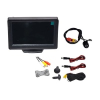 4.3" Car Monitor Foldable Monitor Display Reverse Camera Photo