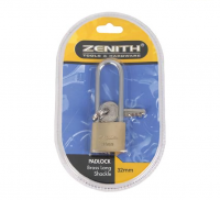 Zenith Bulk Pack x 4 Padlock Brass 32mm Long-Shackle Photo