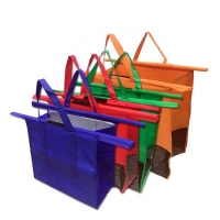 Reusable Trolley Shopping Bag Grocery Organiser - Set of 4 Photo