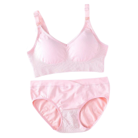 Maternity Mommy - Jenna Bra and Panty Set - Peachy Pink Photo