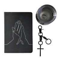 SOKHO Christian Inspired Gifting Mens Notebook Tumbler & Keyring Gift Set Photo