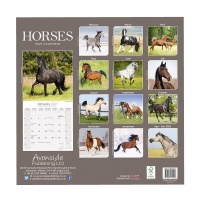 CHEF HOME Horses 2021 Wall Calendar - Animals Photo