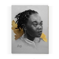 LiaJ Original Art Print - Equality - Woman | A4 Stretched Canvas | The Blues Photo