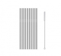 Reusable Stainless Steel Silver Drinking Straws - Easy Trade Photo