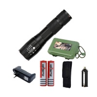 LED Flashlight 5 modes T6 Aluminum Zoomable Torch Photo