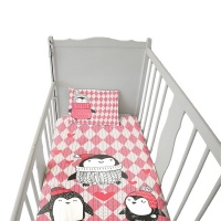 Print with Passion Woolly Penguins Cot Duvet Set Photo