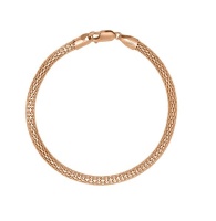 Art Jewellers - 925 Sterling Silver Fancy Bracelet - Rose Gold Plated Photo