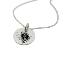 Protea Sterling Silver Necklace Photo
