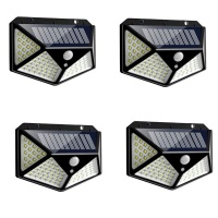 4 piecess 114 LED Outdoor Solar Interaction Wall Lamp-SH-114 Photo