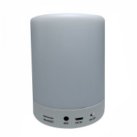 Portable Outdoor Wireless Speaker Touch Lamp Speaker - White Photo