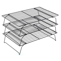 3 Tier Stacked Non-stick Cooling Drying Rack for Baking Cookies/Cakes Photo