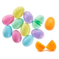 Plastic Fillable Easter Hunt Eggs 6cm Each Photo