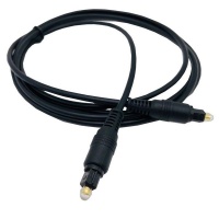 Digital Optical Audio Cable Fiber Male Optical Cable - Black 2meter Photo