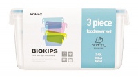 Snappy - Rectangular Promotional Food Storage Container Set - 3 Piece Photo
