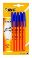 Bic Orange Fine Ballpoint Pens - Blue Photo