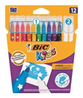 BIC Kids Colour & Erase 12 Felt Pens Photo
