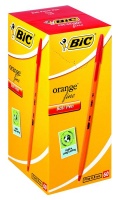 Bic Orange Fine Ballpoint Pens - Red Photo