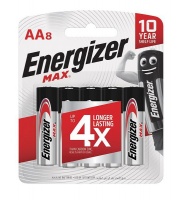 Energizer AA Max Alkaline Batteries - 8Pack Photo