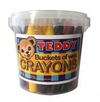 Teddy Wax Crayons - Bucket of 40 Jumbo Photo