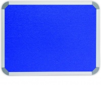 Parrot Info Board Aluminium Frame - Royal Blue Felt Photo