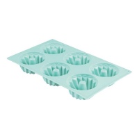 Kitchen Inspire - Inspire Silicone Crown Mould - 6 Piece - Blue Photo