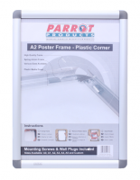 Parrot Poster Frame - Aluminium with Plastic Corners - A2 Photo