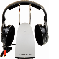 Sennheiser RS 120 Radio Wireless Headphone System - Black and Silver Photo
