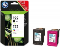 HP 122 Black & Tri-Colour Ink Cartridges Combo Pack Photo