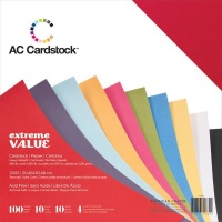 American Craft Cardstock Value Pack - 100 Sheets Photo